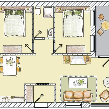 Brise Gartenhaus Belvedere App 04 Appartamento *