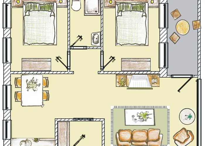 Brise Gartenhaus Belvedere App 04 Apartment *